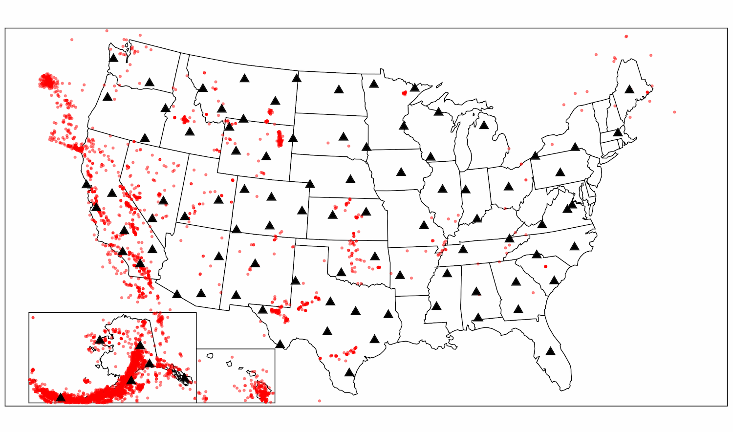 Seismic data map